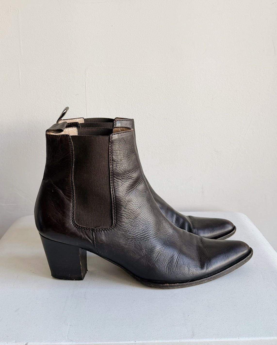 Sable Leather Chelsea Boot  | Size 10