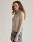 RL Cashmere Knit Sleeveless Turtleneck