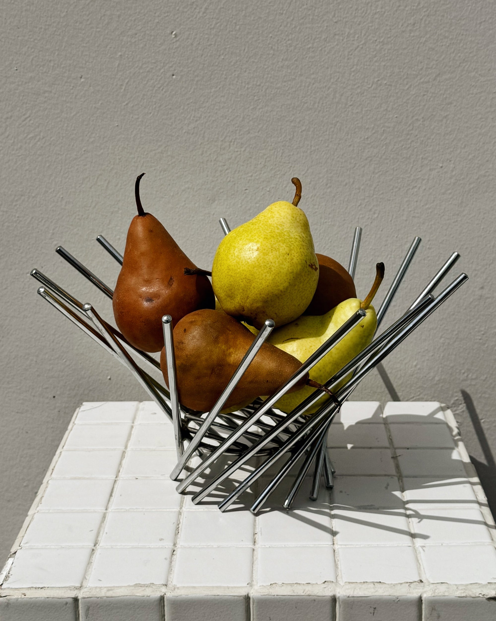Brutalist Metal Fruit Basket - Hey Jude