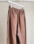 Chocolate Linen Wide Leg Pants