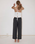Deiji Studios | Ease Trouser in Mono Stripe - Hey Jude
