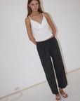 Deiji Studios | Ease Trouser in Mono Stripe - Hey Jude