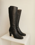 Onyx Tall Italian Leather Boots | Size 41