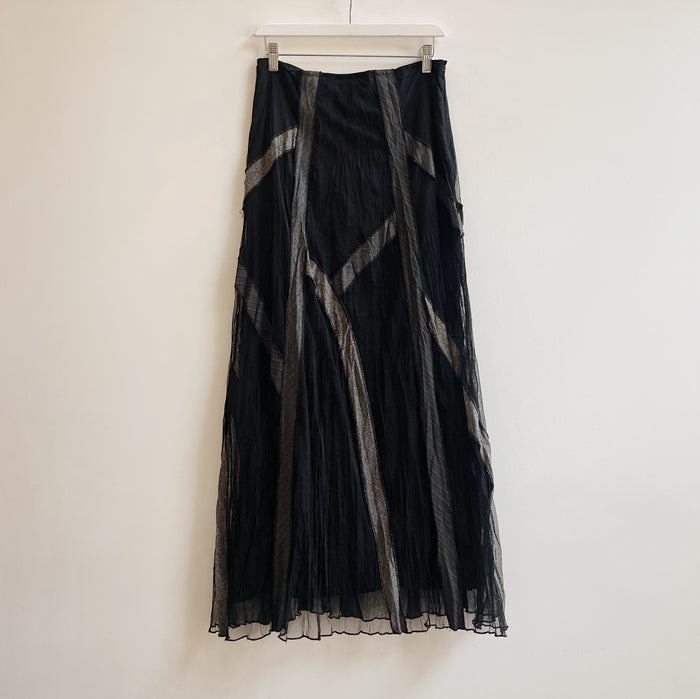 Black Gauzy Y2K Skirt