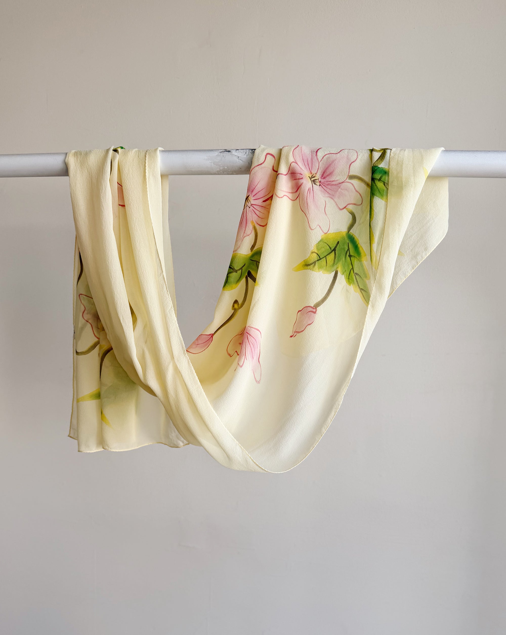 Butter Blossom Silk Scarf