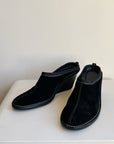 Cole Haan Black Suede Mules | Size 8