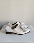 Ivory Pony Hair Tassel Loafers  | Size 8.5