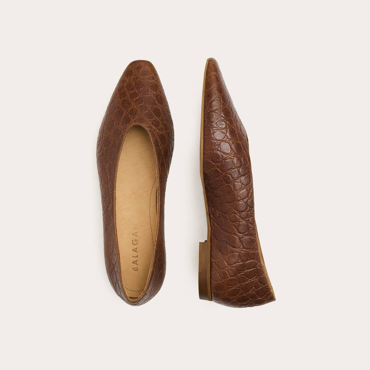 Balagan Studio | Mila Ballerina in Brown Alligator