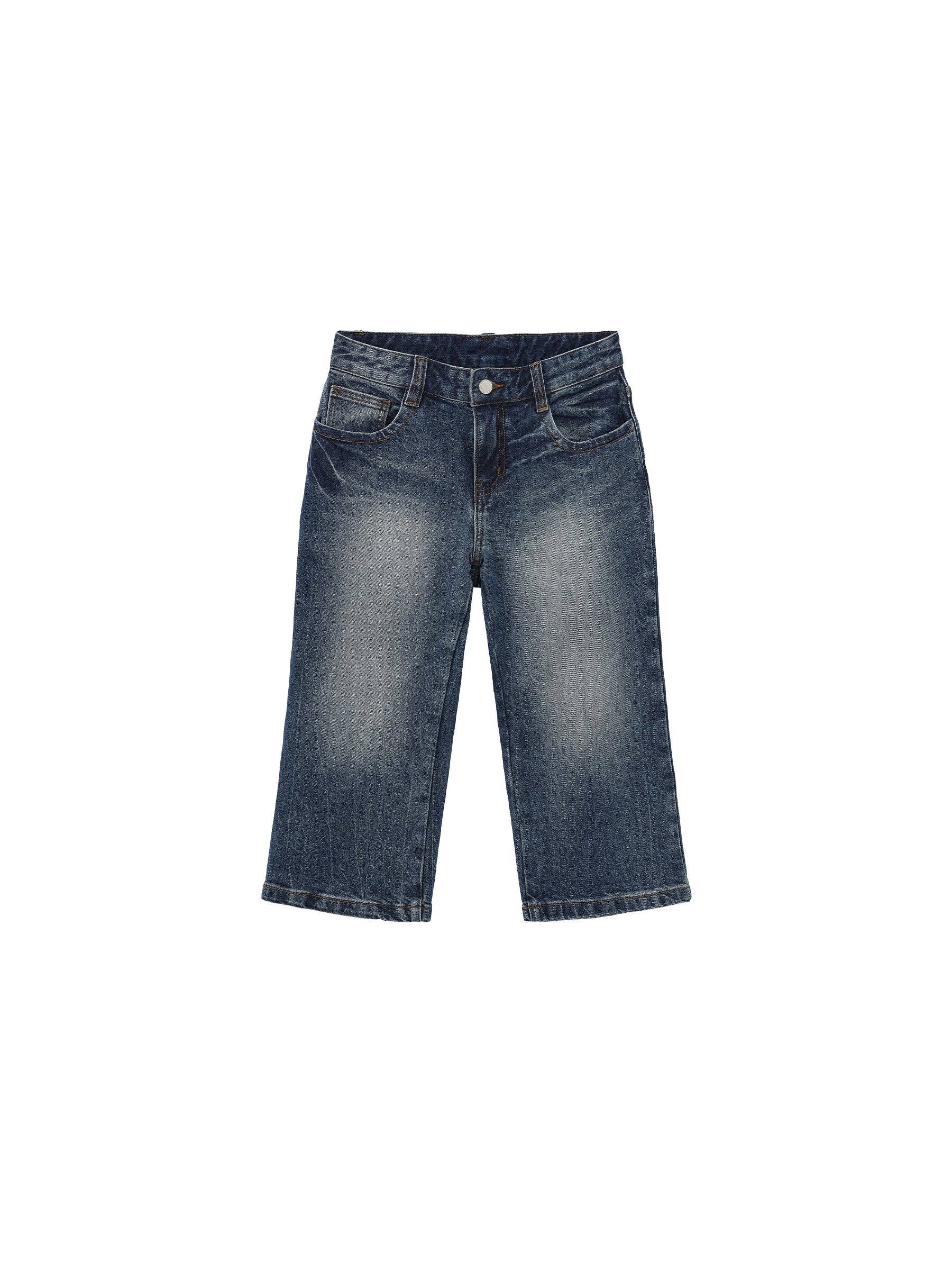 CUBIC - CUBIC Washed Denim Knee-Length Shorts: Blue / S - Hey Jude