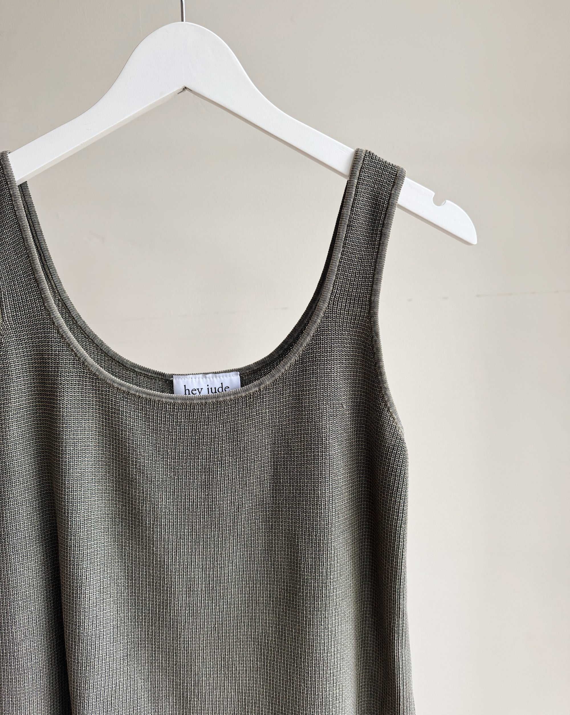 Kelp Silk Waffle Knit Tank - Hey Jude