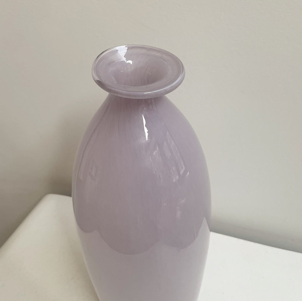 Lavender Blown Glass Vase