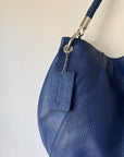 Cobalt Pebbled Leather Hobo