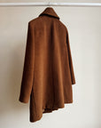 Tobacco Textured Wool Coat