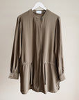 Mushroom Draped Silk Tunic - Hey Jude