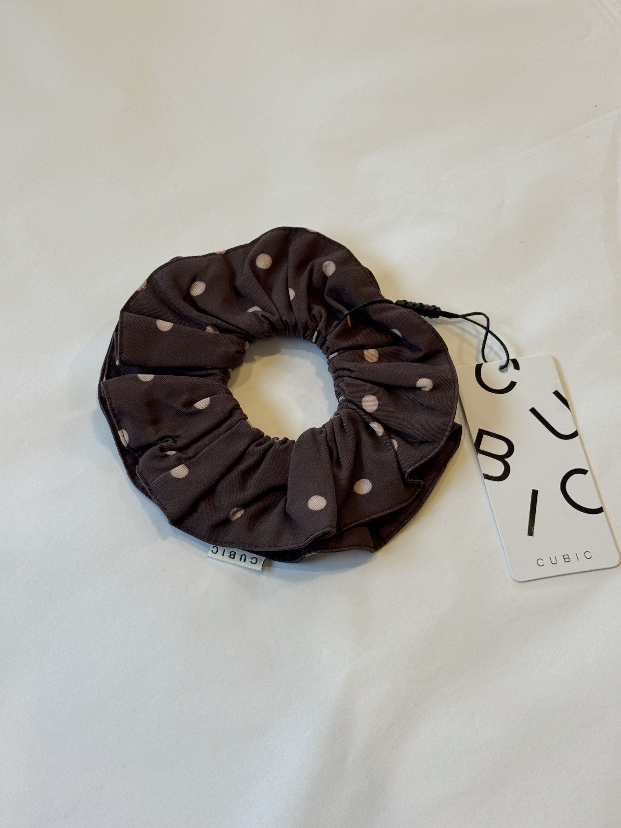 CUBIC | Espresso Polka Dot Hair Tie - Hey Jude
