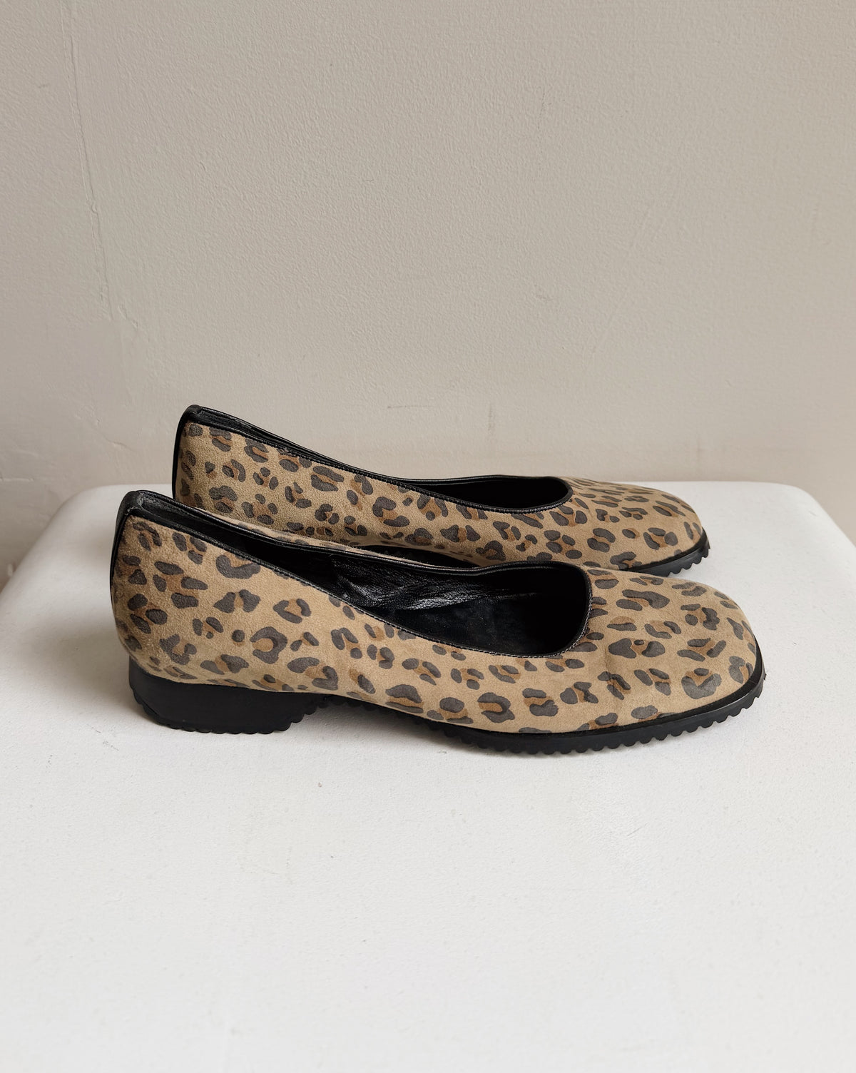 Leopard Print Slip On Loafers | Size 37
