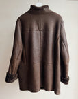 Espresso Sheepskin Leather Jacket
