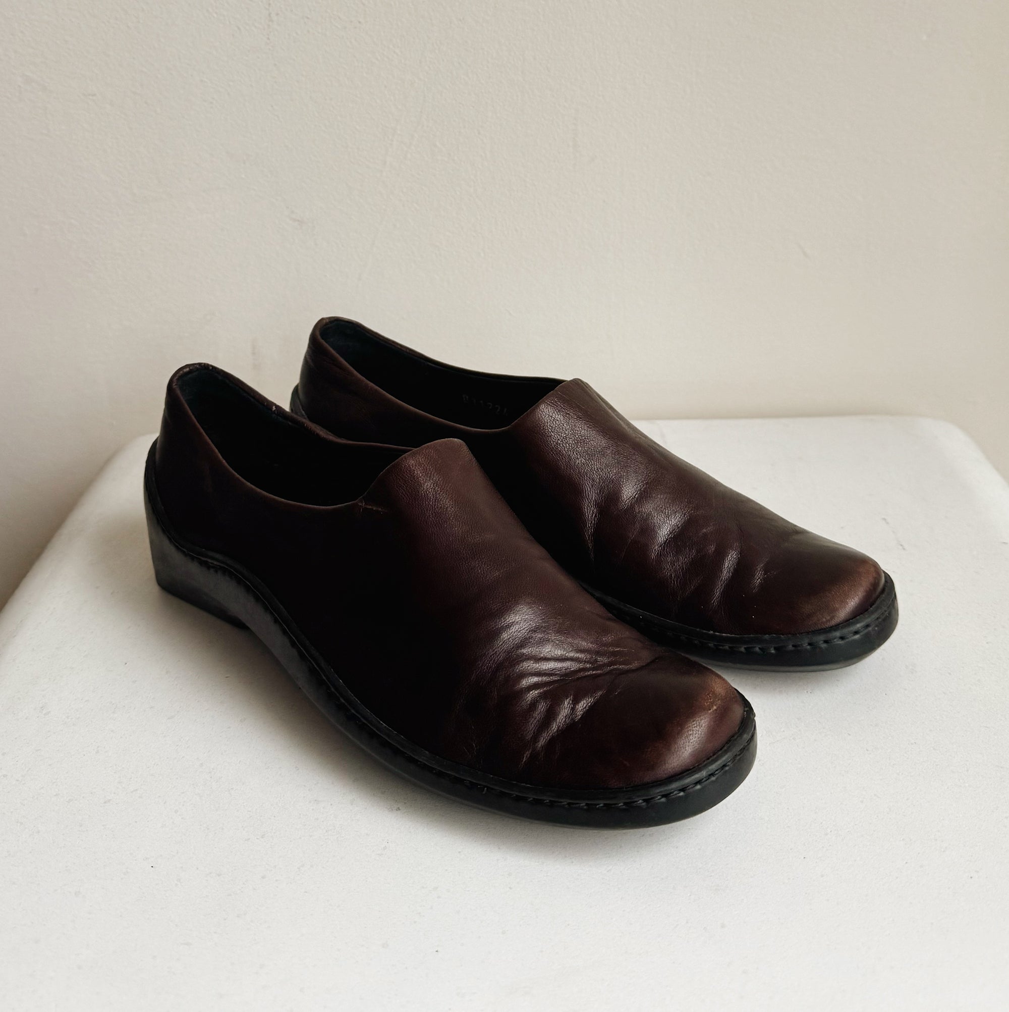 Cole Hahn Wedge Leather Slip Ons | Size 7.5 - Hey Jude