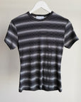 Charcoal Stripe Knit Tee