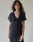 Sheer Midnight Maxi Dress