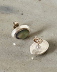 Opal Oval Sterling Silver Stud Earrings - Hey Jude