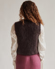 Umber Mohair Knit Vest