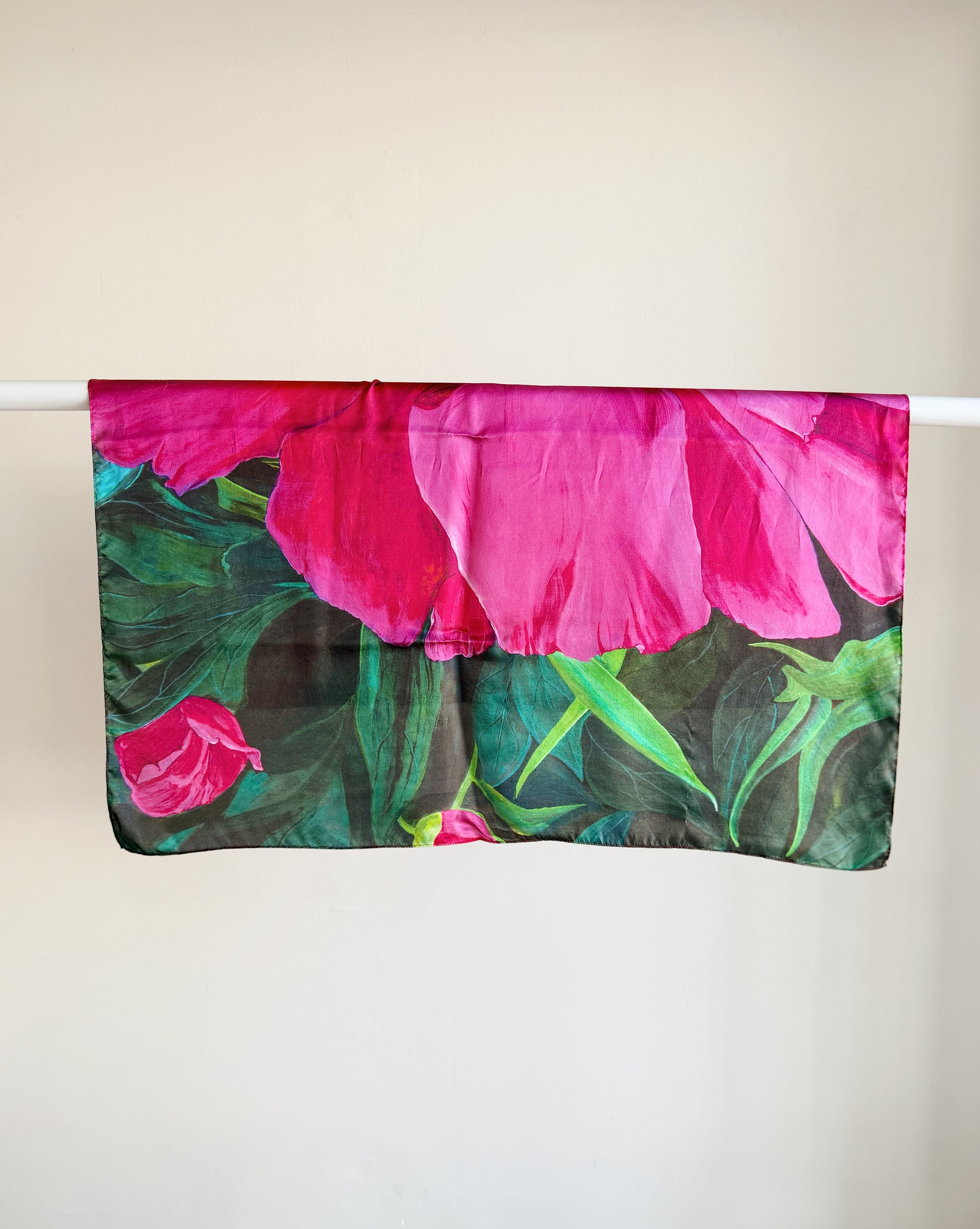 Peony Silk Bloom Scarf