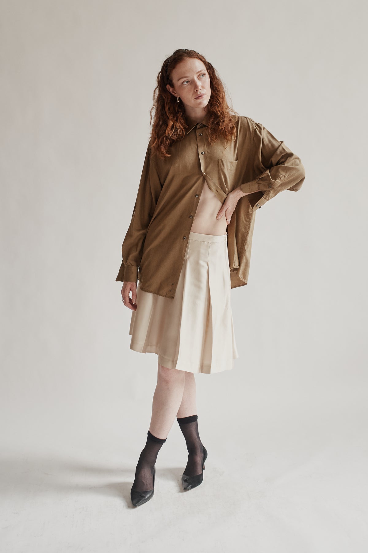 Dijon Classic Silk Button Down