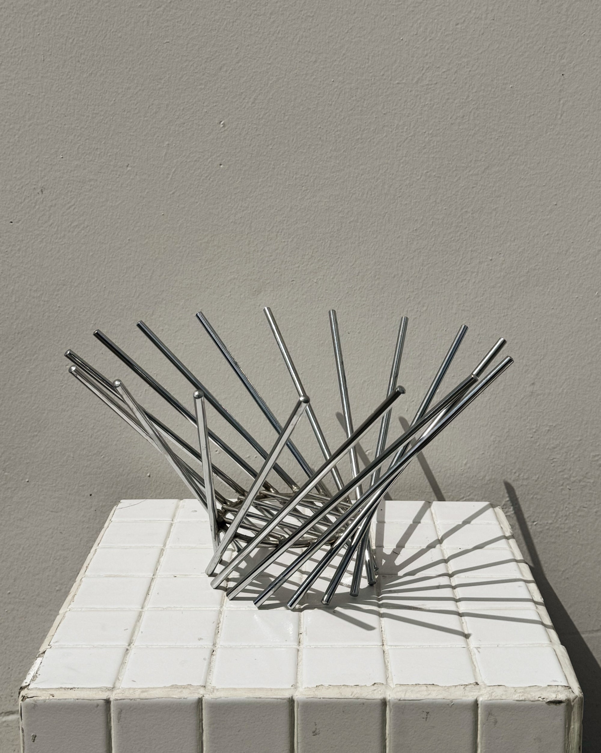 Brutalist Metal Fruit Basket - Hey Jude