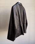 Ink Leather Blazer Style Jacket