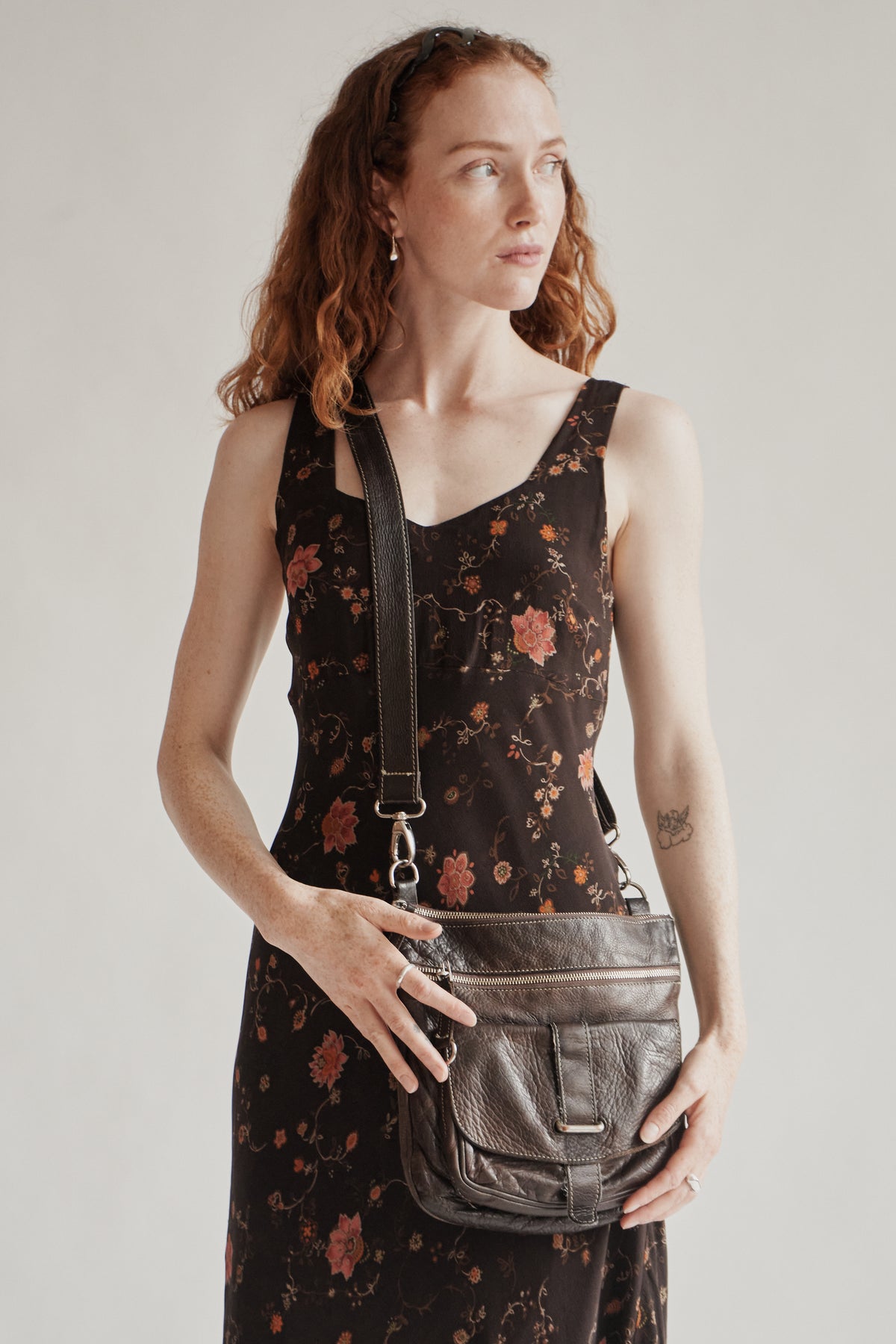 Espresso Leather Messanger Bag