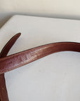 Coach Black Contrast Stitch Belt