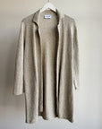 Oatmeal Silk Knit Cardigan