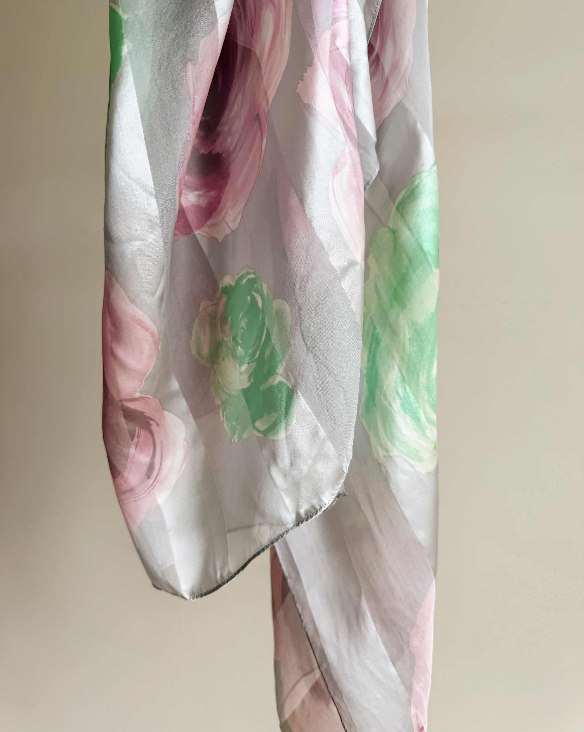 Watercolour Rose Silk Scarf