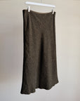 Beaded Rosette Herringbone Midi Skirt - Hey Jude