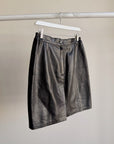 Black Leather Mini Skirt