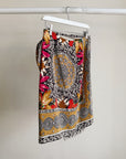 Printed Silk Wrap Skirt