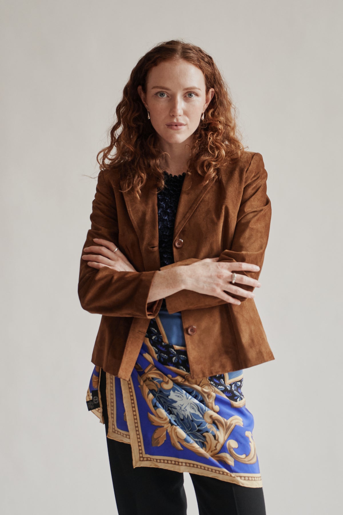 Whiskey Suede Notched Leather Jacket