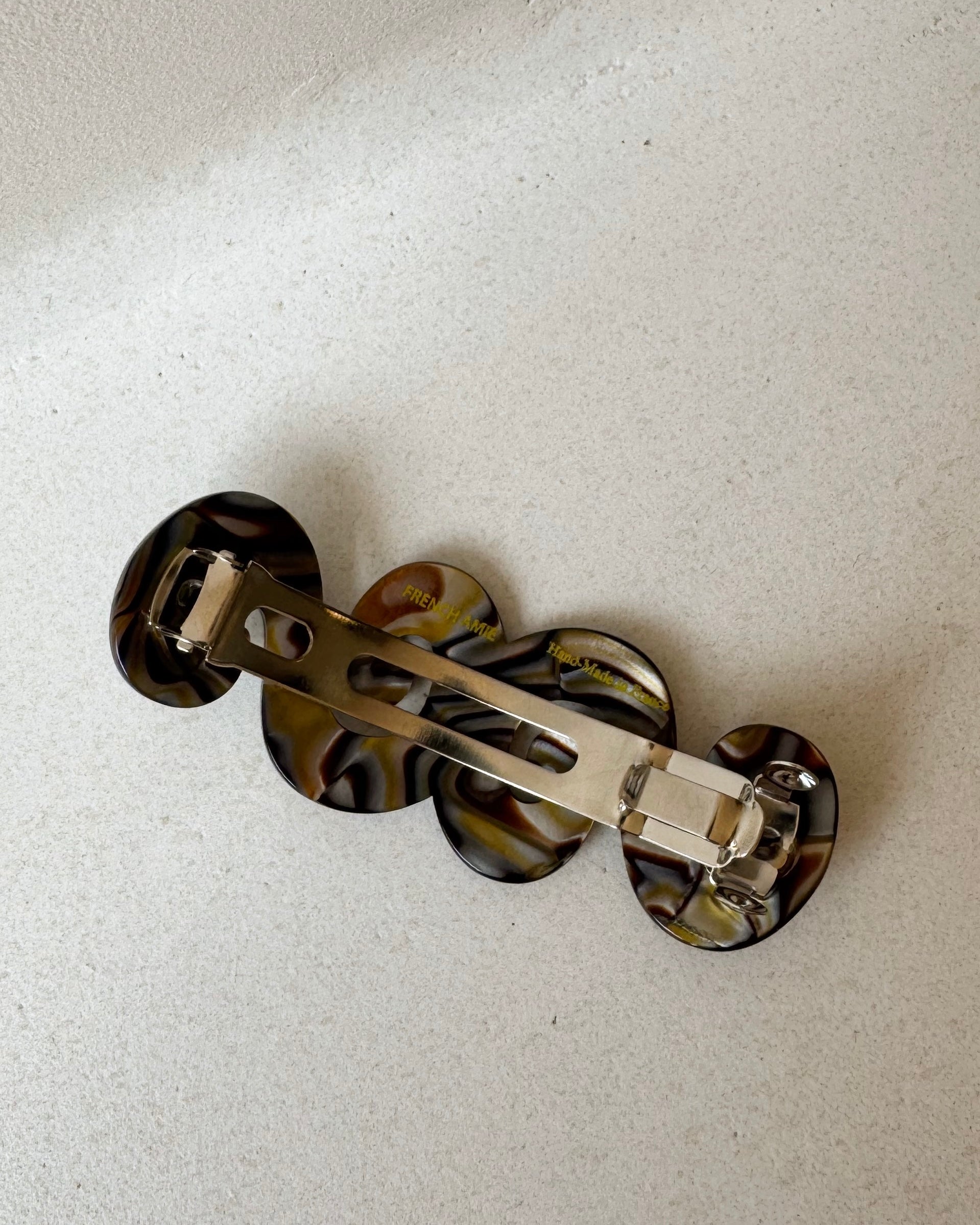 Parcelona | French Earthy Swirls Hair Barrette - Hey Jude