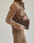 Bordeaux Eelskin Leather Clutch - Hey Jude