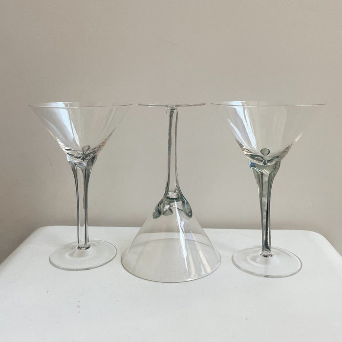 Iridescent Martini Glasses