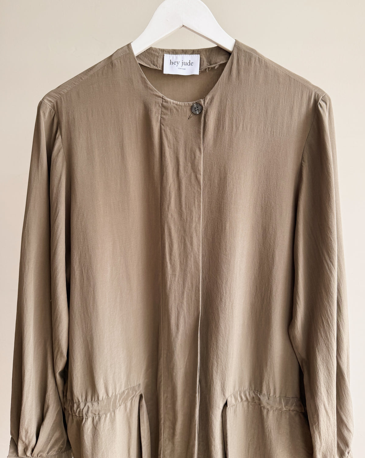 Mushroom Draped Silk Tunic - Hey Jude