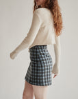 Oatmeal Cashmere Rosebud Cardigan