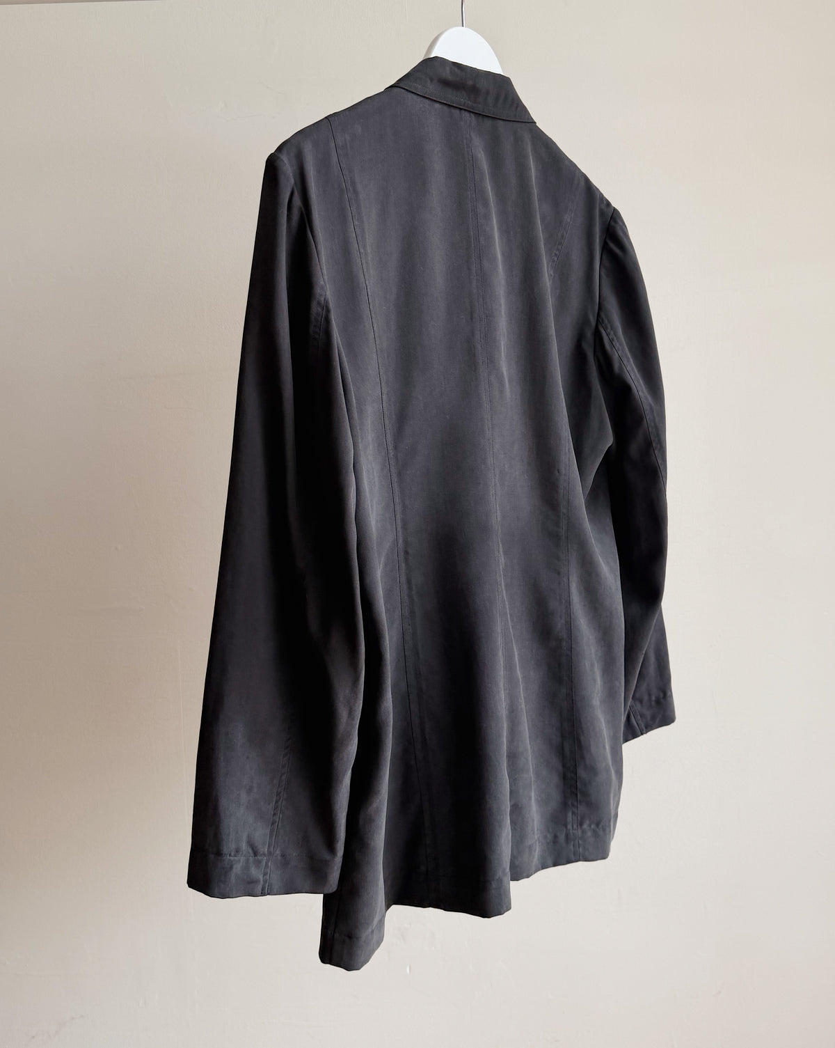 Black Silk Double Breasted Blazer - Hey Jude