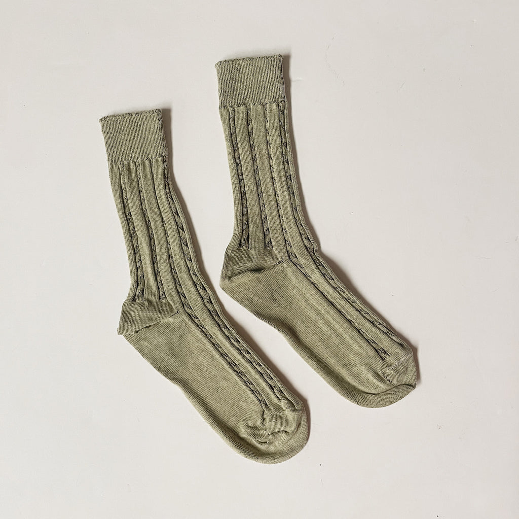 Okayok | Cable Knit Dress Socks