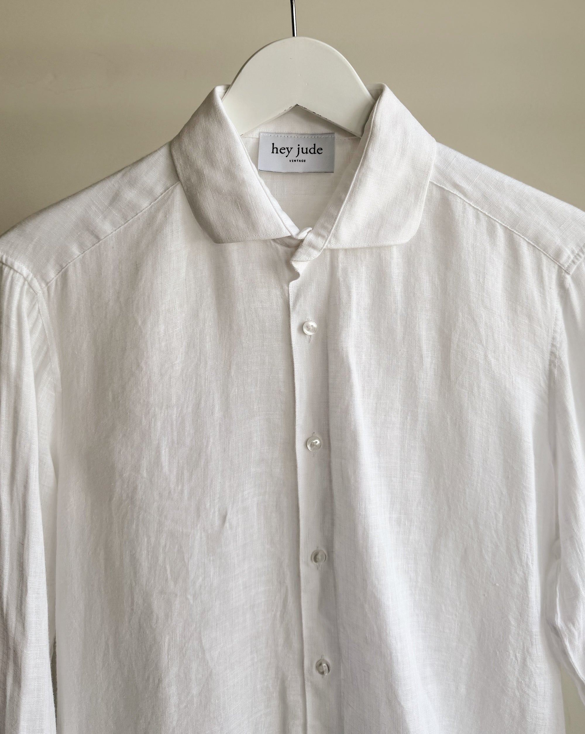 Milk Linen Button Up Shirt