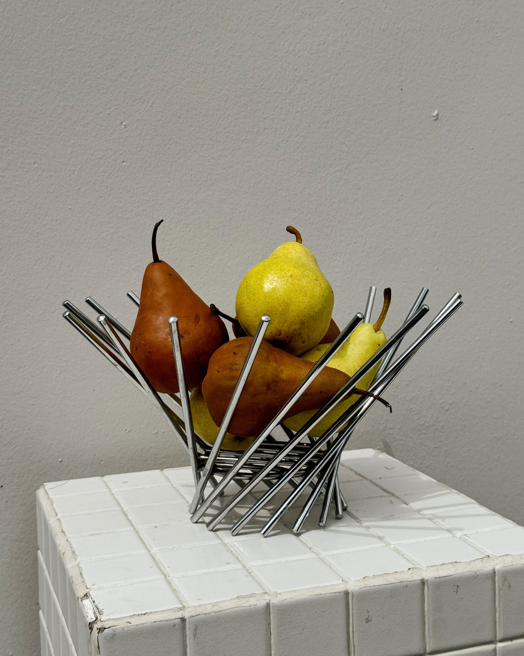 Brutalist Metal Fruit Basket - Hey Jude