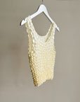 Cream Textured Popcorn Tank