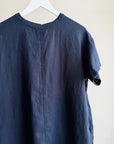 Navy Linen Tshirt Dress