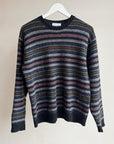 Blue Striped Wool Crewneck